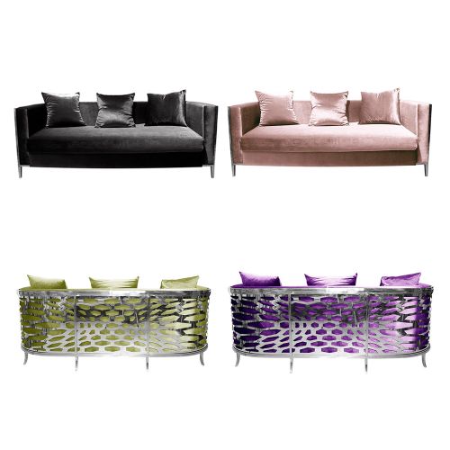 Reflection Sofa Kaleidoscope Silver