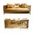 Reflection Kaleidoscope Sofa Gold - Gold Velvet