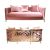 Reflection Kaleidoscope Sofa Gold - Rose Gold Velvet