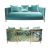 Reflection Kaleidoscope Sofa Gold - Tiffany Blue Velvet