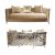 Reflection Kaleidoscope Sofa Silver - Champagne Velvet Reflection Kaleidoscope Sofa Silver - Champagne Velvet