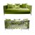 Reflection Kaleidoscope Sofa Silver - Moss Velvet