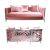 Reflection Kaleidoscope Sofa Silver - Rose Gold Velvet