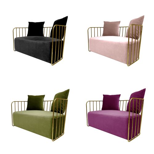 Reflection Accent Loveseat Bars