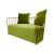Reflection Accent Loveseat Bars Gold - Moss Velvet