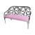 Reflection Loveseat Butterfly Silver - Light Pink Velvet