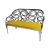 Reflection Loveseat Butterfly Silver - Yellow Velvet