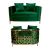 Reflection Loveseat Kaleidoscope Gold - Emerald Green Velvet