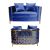 Reflection Loveseat Kaleidoscope Gold - Royal Blue Velvet