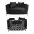 Reflection Loveseat Kaleidoscope Silver - Black Velvet Reflection Loveseat Kaleidoscope Silver - Black Velvet