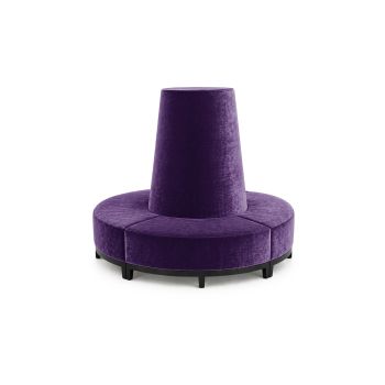 Velvet Banquette Eggplant 