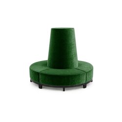 Velvet Banquette Emerald Green