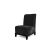 Velvet Chair Armless Black