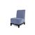 Velvet Chair Armless Dusty Blue