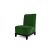 Velvet Chair Armless Emerald Green