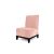 Velvet Chair Armless Light Pink