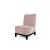 Velvet Chair Armless Rose Gold