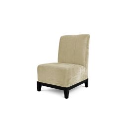 Velvet Chair Armless Champagne