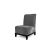 Velvet Chair Armless Silver