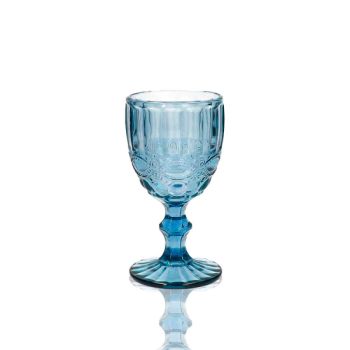 Bella Blue Wine Glass (25 Racks) 8 oz