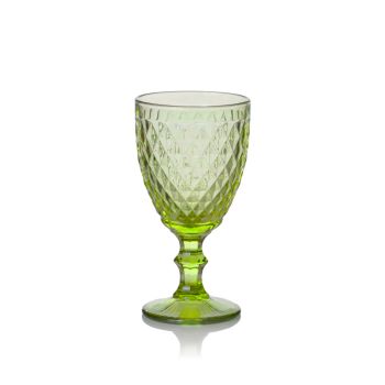 Capri Olive Wine Glass (25 Rack)