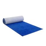 Blue carpet runner 3x25 roll with smooth finish, aisle walkway runner for events, ceremonies, and venue entrances.