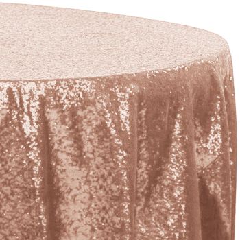 Mini Sequins - Blush Matte - 108" Round