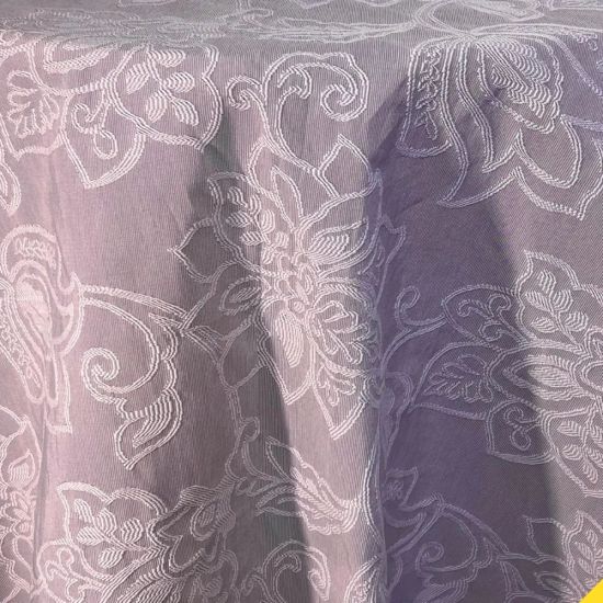 Lavender Milos event tablecloth with subtle textured weave for weddings, bridal showers, and elegant spring décor