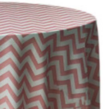 Chevron Pink - 108" Round