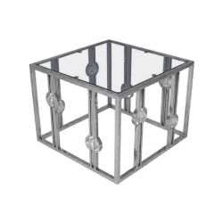 Reflection Coffee Table Glam  Silver Square