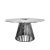 Bohemian Dining Table 60" Round Silver