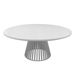 Bohemian Dining Table 72" Round White