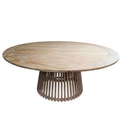 Bohemian Dining Table 72" Round Natural