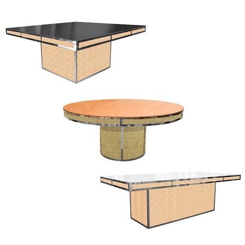 Coco Dining Table Silver