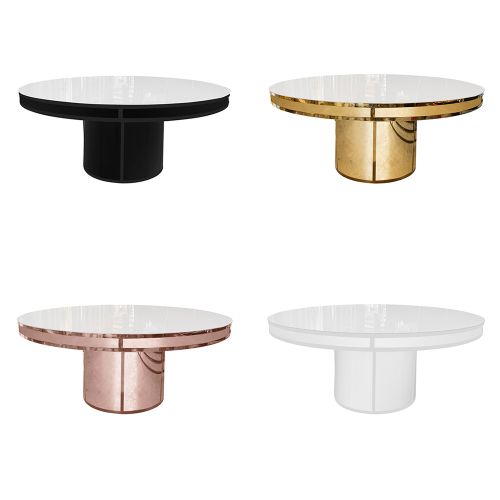 Modern Line Dining Table 72" Round