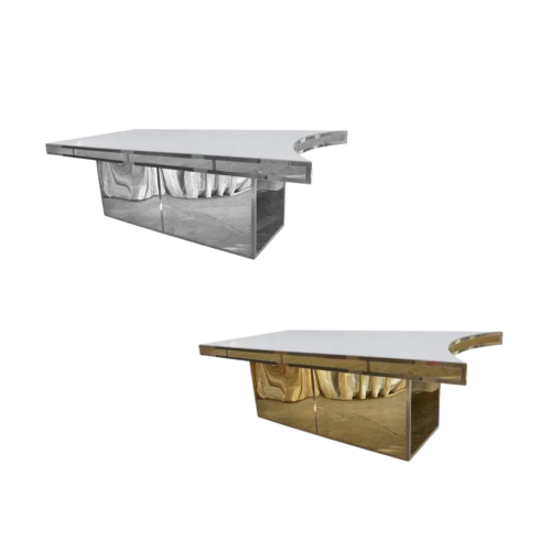 Modern Line Dining Table 48"x96" Unique Shape