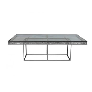 Reflection Sweetheart Table Crystal Silver 30"x72"