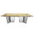 Varona Reflection Dining Table Frame Silver (Acrylic Gold Top)