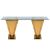 Reflection Highboy Table Pyramid Gold 48"x96" Glass top