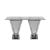 Reflection Highboy Table Pyramid Silver 24"x96" Glass top
