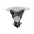 Reflection Highboy Table Pyramid Silver 48"x48" Glass top