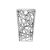 Reflection Highboy Table Web 24"x24" Silver
