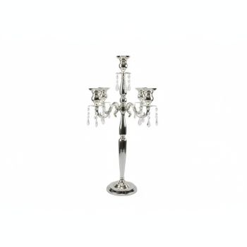 Four Arm Candelabra (Silver) (32")