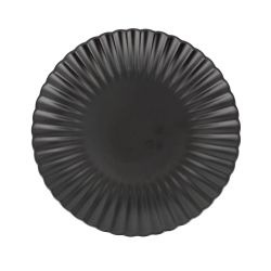 Petal Black Onyx Dinner Plate