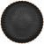 Petal Black Dinner Plate