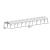 A Frame Structure Tent 20'x100' Black Frame Clear Top