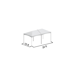 Frame Tent 10'x20' (White Top)