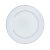 Silver Rim Dinner Plate 10"