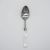 Acrylic Clear Handle Dinner Spoon Silver Set 10