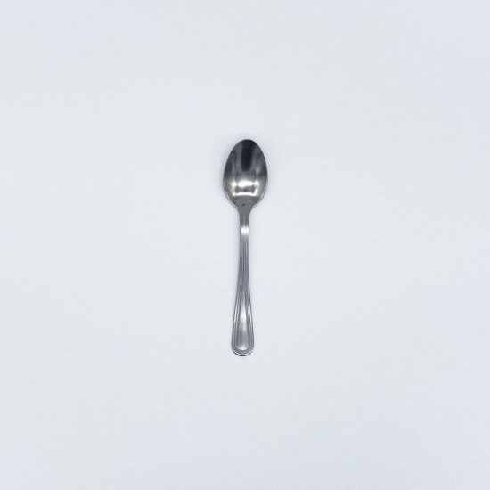 Classic silver dessert spoon with smooth rounded handle (set of 10)